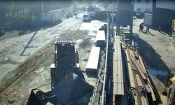 7 işçinin yaralandığı patlama anı kamerada