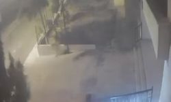 Devrilen ağaçtan 10 saniyeyle kurtuldu