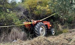 Uşak'ta traktör tarlaya devrildi: 1 ölü
