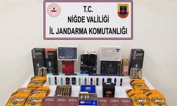 Niğde’de yol kontrolünde gümrük kaçağı ürünler ele geçirildi