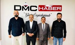 Başkan Yamaner ve Muhtar Tav’dan DMC Haber’e ziyaret