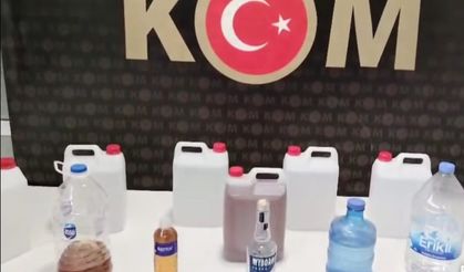 Sahte içki operasyonu, 50 litre alkol ele geçirildi