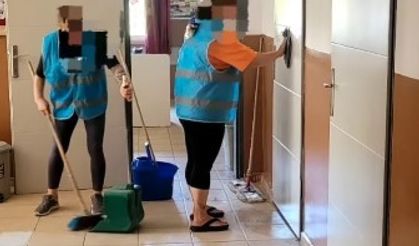 Cezaevindeki kadınlar, öğrenciler için temizlik yaptı