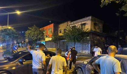 İki otomobilin karıştığı kaza kamerada