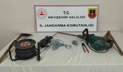 Patlayıcı madde ile kaçak kazıya suç üstü