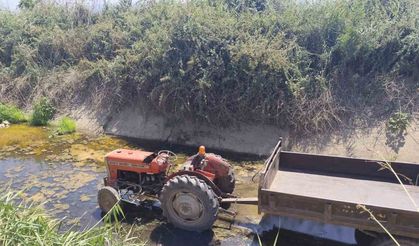 Devrilen traktörün sürücüsü hayatını kaybetti