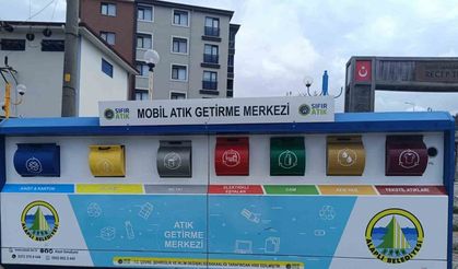 Mobil atık getirme merkezinin dolu olmasına tepki