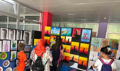 Çocukların hayal gücü sergiye taşındı