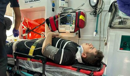 Kontrolden çıkan motosiklet devrildi: 2 yaralı