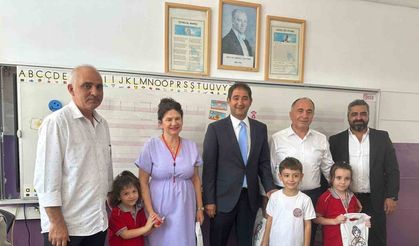 Okulun ilk haftasında çocukların yüzü güldü