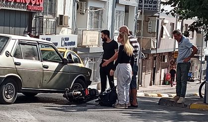 Otomobil ile elektrikli bisiklet çarpıştı: 2 yaralı