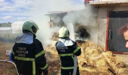 Ot balyaları yandı