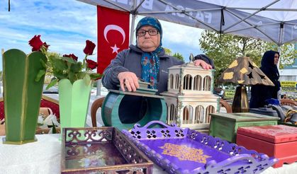 Yaşlılar Günü’nde el emeği ürünler sergilendi