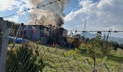 Bağ evinde korkutan yangın