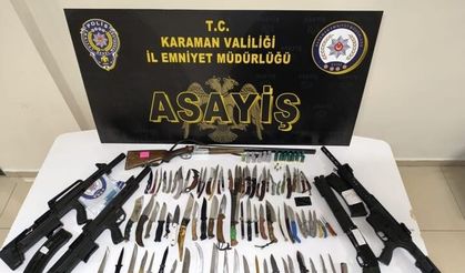 Karaman'da asayiş uygulaması: 8 tutuklama