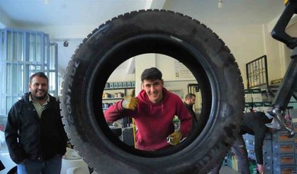 Lastikçilerde kış lastiği yoğunluğu başladı