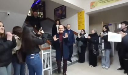 40 yıllık eğitimcinin meslek hayatı alkışlarla son buldu