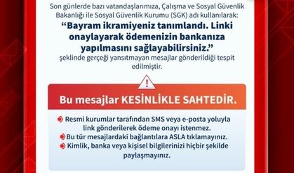 SGK'dan sahte mesajlar için uyarı