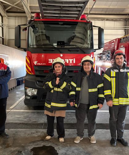 Özel öğrenciler itfaiye mesleğini yakından tanıdı