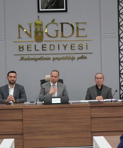 Niğde Belediye Meclisi’nde gündem maddeleri görüşüldü