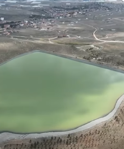 Yıllar sonra ilk kez taştı: Koyunlu Göleti doldu