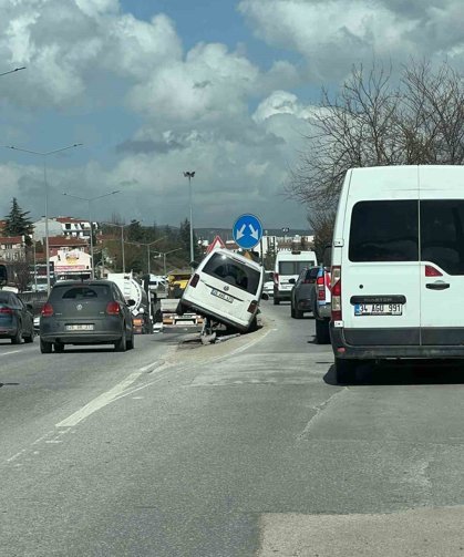 Çevre yolunda korkutan kaza