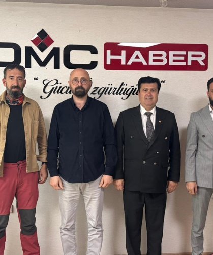 Gazeteci Erdoğanöz ve Babaoğlu’ndan DMC Haber’e 6. yıl ziyareti