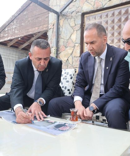 Başkan Özdemir’den Yeşilburç Caddesi’ndeki projeye inceleme