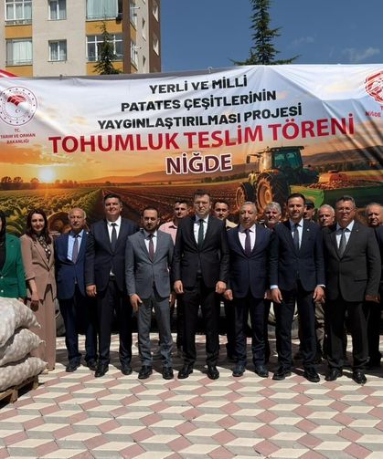 Niğde’de üreticilere 60 ton yerli ve milli patates tohumu dağıtıldı