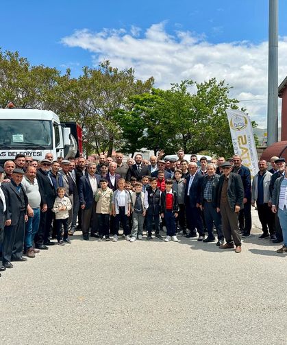 Aktaş Kasabası’nda 8 araç için kurban kesilerek dua edildi