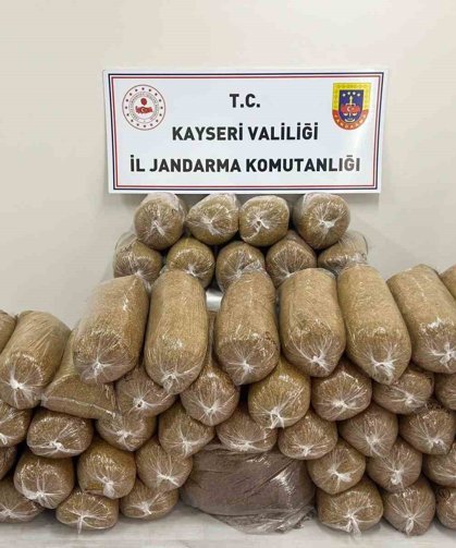 285 kilo bandrolsüz tütün yakalandı