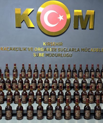 Kaçak içki ele geçirildi