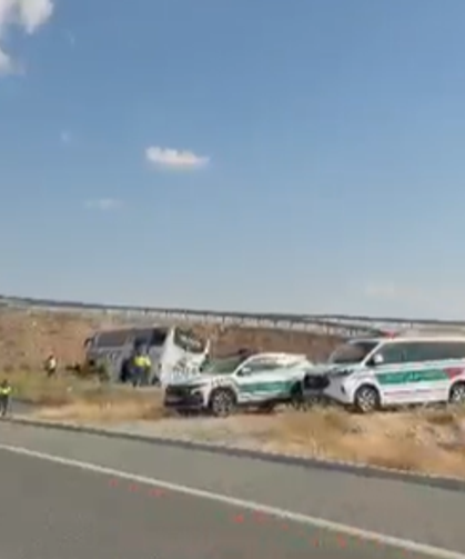 Ankara-Niğde Otoyolu'nda otobüs kazası: Çok sayıda yaralı var