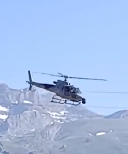 Yüksek gerilim hatları helikopterle denetleniyor