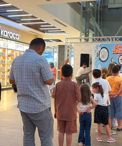 Tema Park AVM’de çocuklar hem yarıştı hem ödüllendirildi