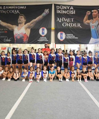 Minik cimnastikçiler geleceğe hazırlanıyor