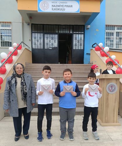 Çamardı’da düzenlenen resim yarışmasında öğrenciler dereceye girdi