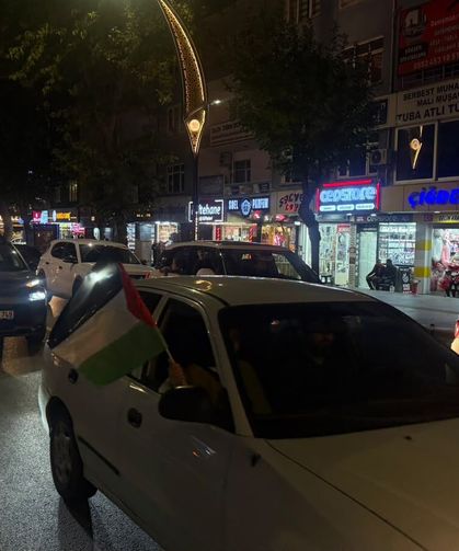 Niğde’de Filistin için araç konvoyu düzenlendi
