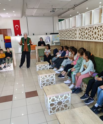 Melikşah Ortaokulu öğrencilerine bağımlılık farkındalığı