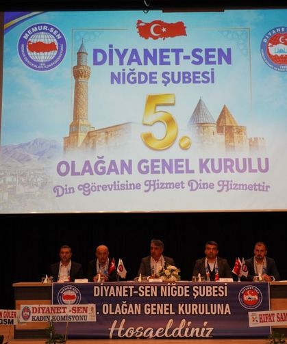 Diyanet-Sen Niğde Şube Başkanı Muammer Kokulupınar güven tazeledi