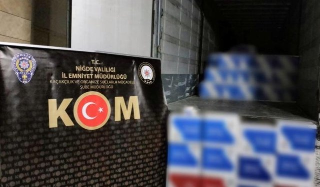 5 milyon 320 bin adet makaron ele geçirildi