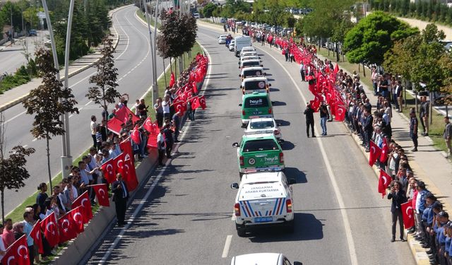 Şehit Polis Memuru Ahmet Şahan,  bayraklarla uğurlandı