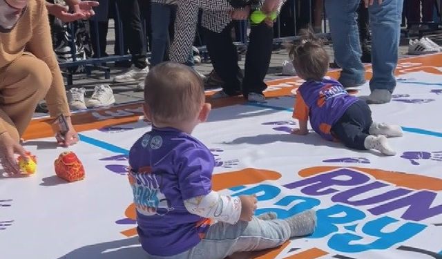 Kayseri Yarı Maratonu’nda bebekler de yarıştı