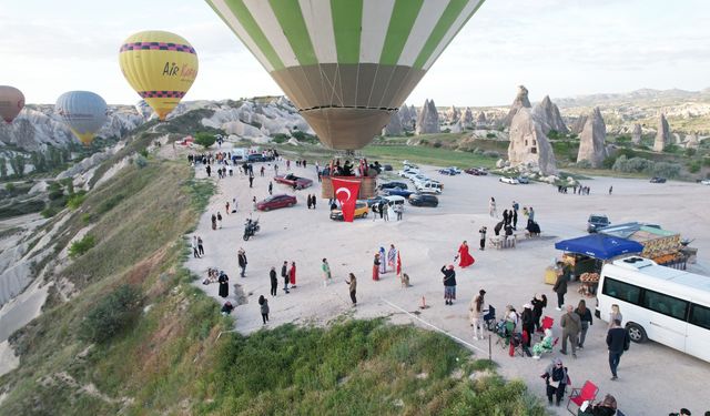 Kapadokya’yı 8 ayda 3 milyon turist ziyaret etti