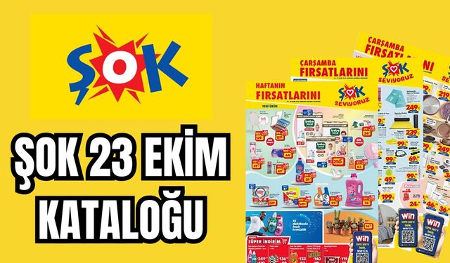 ŞOK 23 Ekim 2024 aktüel ürünler kataloğu!