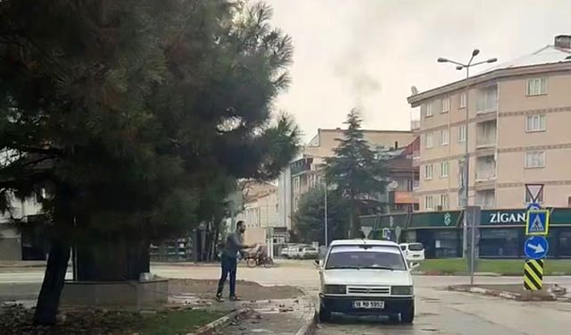 Aracını yıkayan sürücüye ceza yağdı