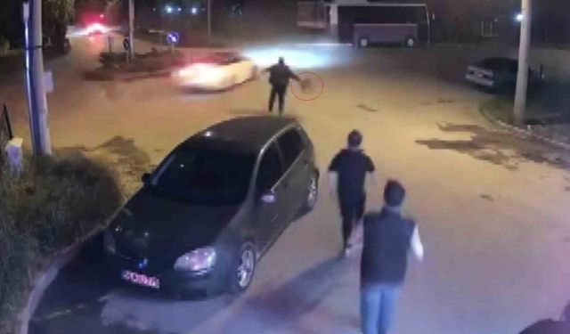 Drift yapan lüks otomobili, tabureyle kovaladı