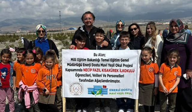 Necip Fazıl Kısakürek İlkokulu’ndan hatıra ormanı
