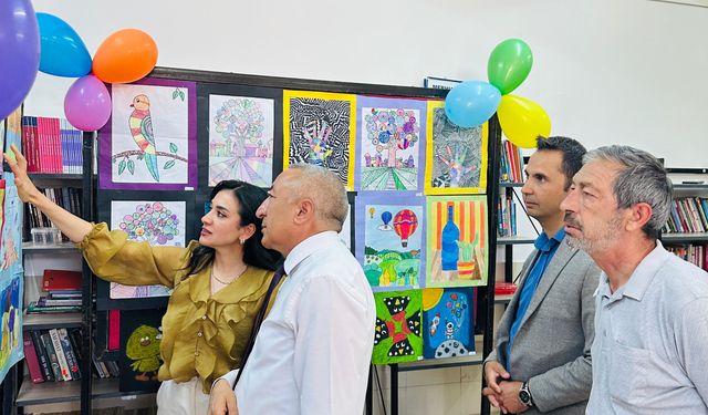 Gözükara Ortaokulu'ndan yıl sonu sergisi