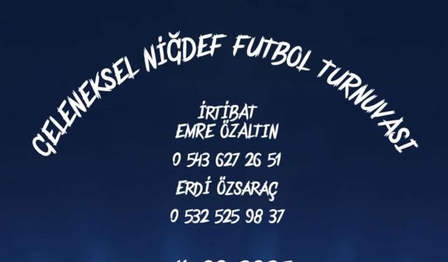 Gençlik futbol turnuvası için geri sayım başladı